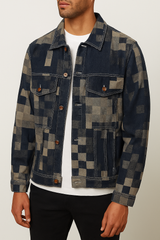 Mosaic Denim Trucker Jacket