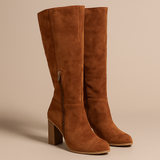 Suede Platform Wedge Boots