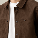 Suede Short Overcoat