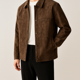 Suede Short Overcoat