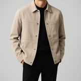 Suede Short Overcoat