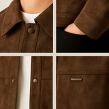 Suede Short Overcoat