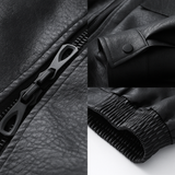 Valiant Leather Bomber Jacket