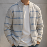 Waffle Stripe Cardigan