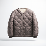 Quilted Sherpa Button Jacket