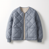 Quilted Sherpa Button Jacket