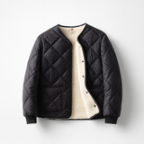 Quilted Sherpa Button Jacket