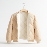 Quilted Sherpa Button Jacket