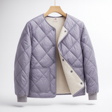 Quilted Sherpa Button Jacket