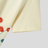 Floral Lapel Casual Shirt