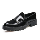 Genuine Leather Double Monk Loafer