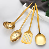 Golden Kitchen Collection – Luxurious 7-Piece Stainless Steel Ensemble