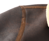 Sherpa Lined Aviator Jacket
