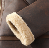 Sherpa Lined Aviator Jacket