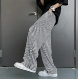 College Textured Wide-Leg