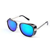 Retro Edge Geometric Sunglasses