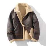 Sherpa Lined Aviator Jacket