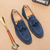 London Suede Tassel Loafers