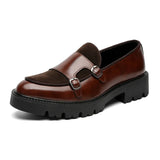 Genuine Leather Double Monk Loafer