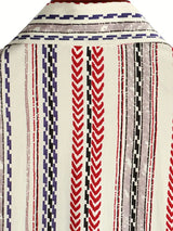 Silk Vintage Retro Stripe Shirt