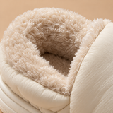 Nora Quilted Fleece-Lined Platform Slippers