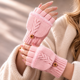 Serafina Cable-Knit Fingerless Gloves