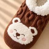 Odette Cable-Knit Critter Slipper Socks