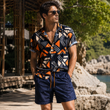 Riviera Tile Print Shirt Set