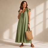 Elara Linen Dress
