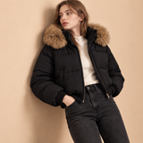 Calista Faux-Fur Hooded Puffer Jacket