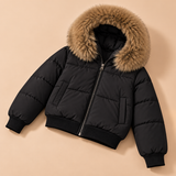 Calista Faux-Fur Hooded Puffer Jacket