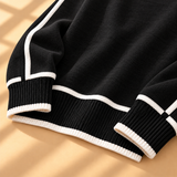 Thea Piped-Trim Raglan Roll-Neck Jumper