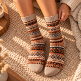 Soledad Fair Isle Crew Socks
