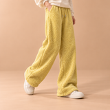Harriet Sherpa Fleece Wide-Leg Trousers