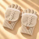 Serafina Cable-Knit Fingerless Gloves