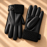 Bianca Faux-Leather Shearling Gloves
