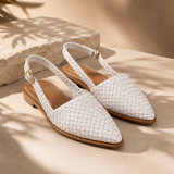 Milano Woven Slingback Flats