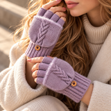Serafina Cable-Knit Fingerless Gloves