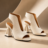 Vittoria Metallic Textured Heels