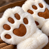 Mabel Plush Cat Paw Mittens