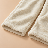 Harriet Sherpa Fleece Wide-Leg Trousers