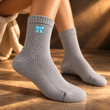 Bellissima Ribbed Knit Bow Socks