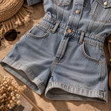 Lucia Denim Romper