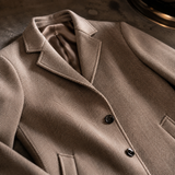 Belluno Wool Herringbone Overcoat