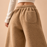 Harriet Sherpa Fleece Wide-Leg Trousers