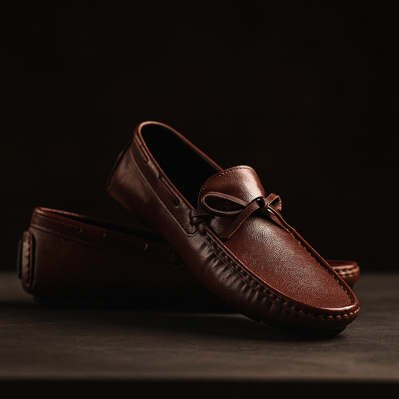 Valente Leather Moccasins