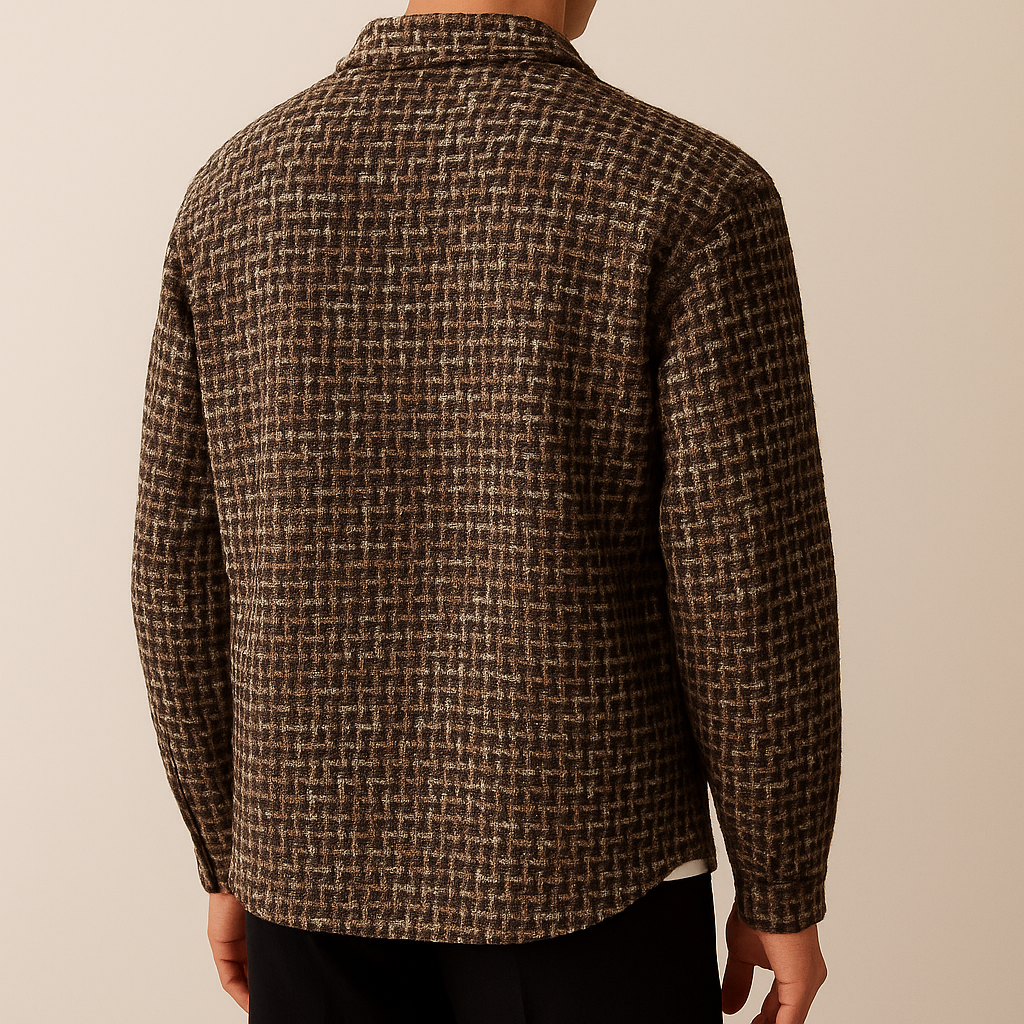 Houndstooth Tweed Shacket – Parker & Stone