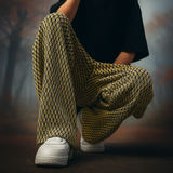 College Textured Wide-Leg