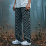 College Textured Wide-Leg