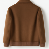 Wool Lapel Bomber Jacket